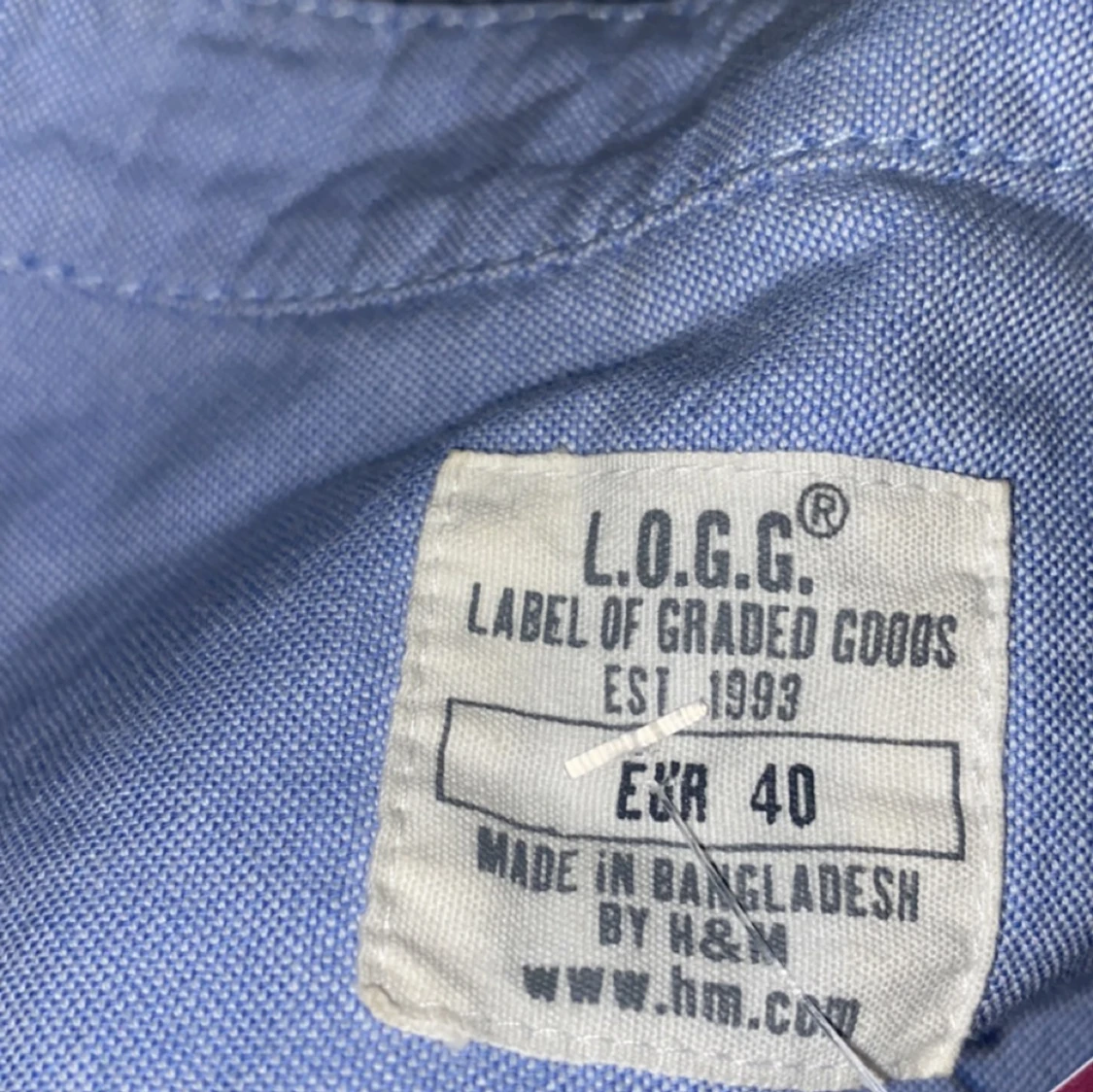 Blå spets t shirt - 92