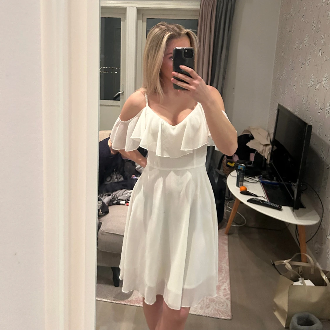 Vit klänning - 90