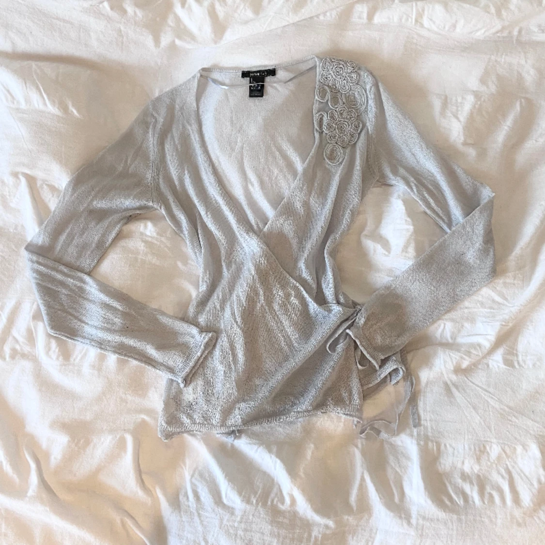 Finstickad omlott tröja  - 90