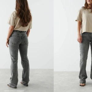 Gina jeans  - Midwaist flared jeans från Gina tricot. Knappt använda så dem är i nyskick. Skriv för fler bilder🩷 Nypris 500kr mitt pris 200kr+frakt