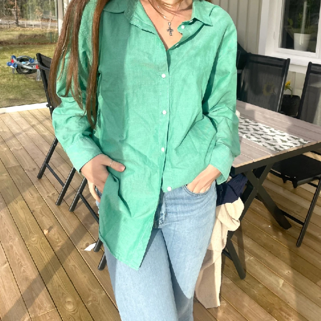 Grön skjorta, helt oanvänd 💚