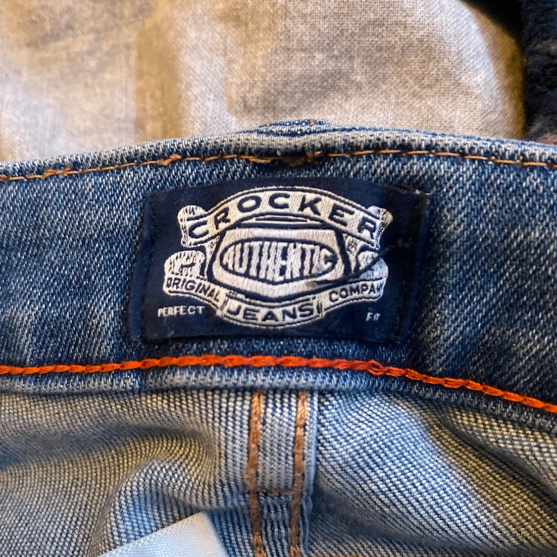 Blåa bootcut jeans  - 91