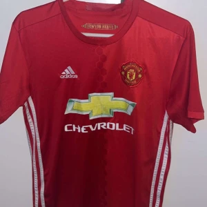 Manchester United tröja - Manchester United-spelares hemmadräkterna 16/17. Köptes i hemmarenan. Köptes för 1200. Perfekt skick. Storlek 13-15 år.
