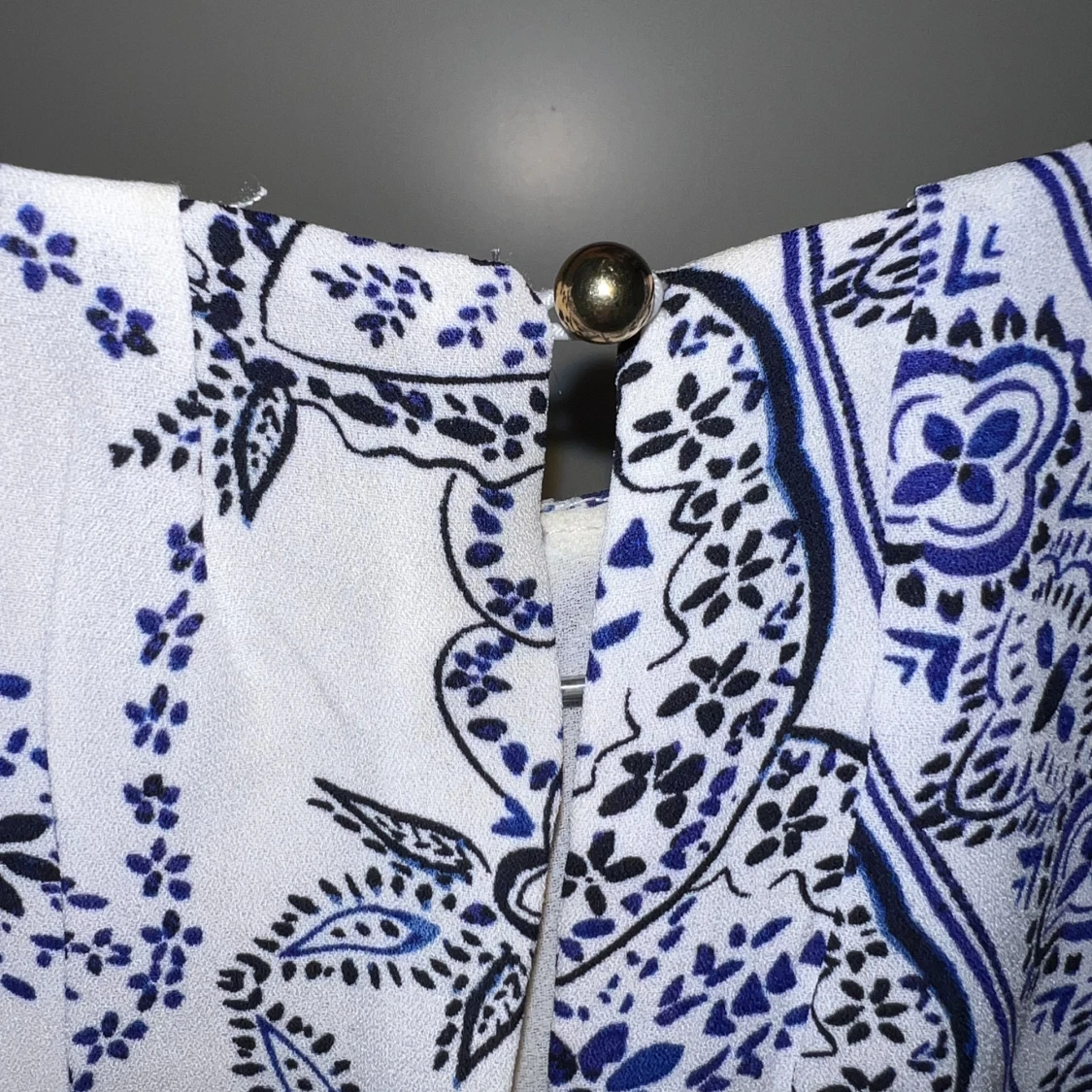 Klänning blå/vit - 91