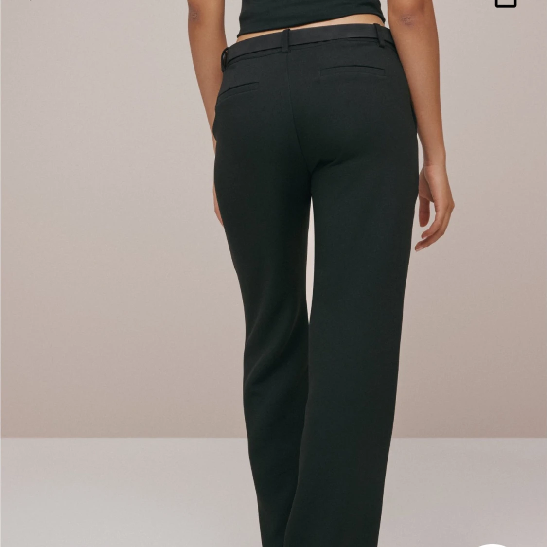 lågmidjade kostymbyxor  - 90