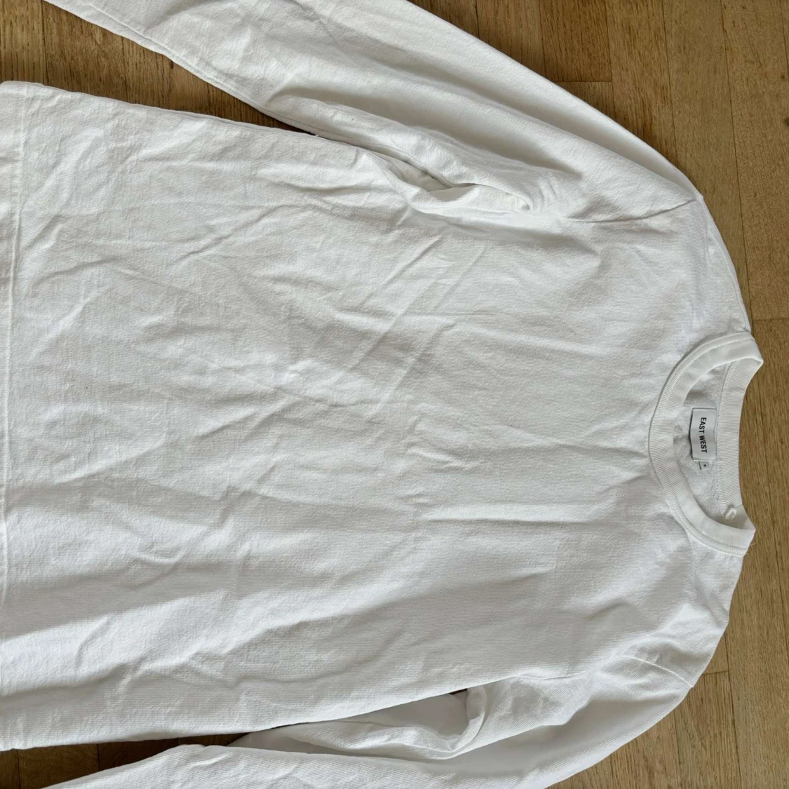 Vit långärmad tröja - 90