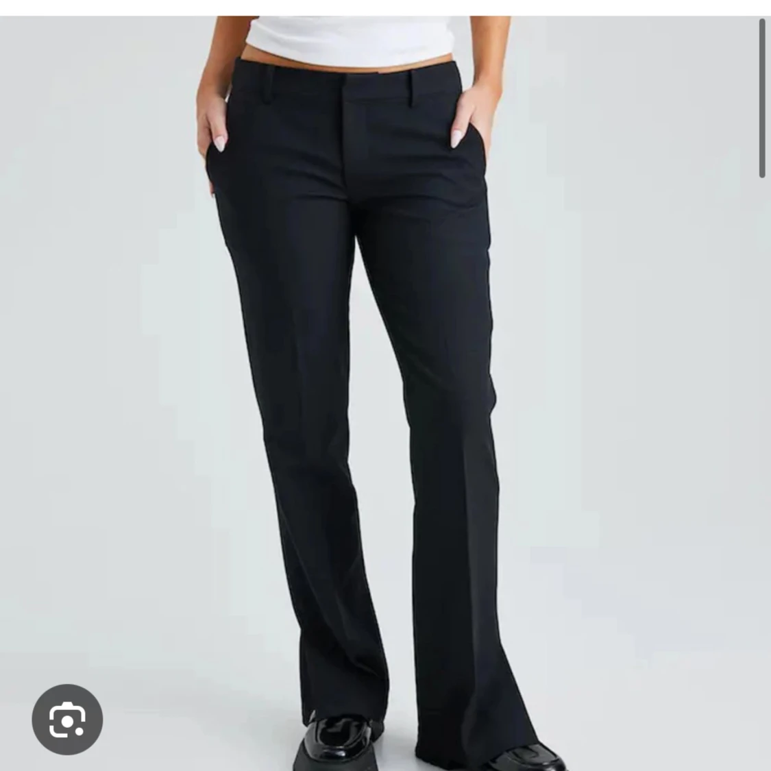 Lowwaist bootcut kostymbyxor