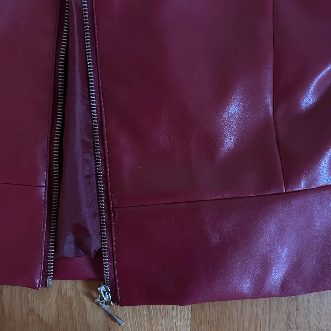 Vintage röd läderjacka  - 92