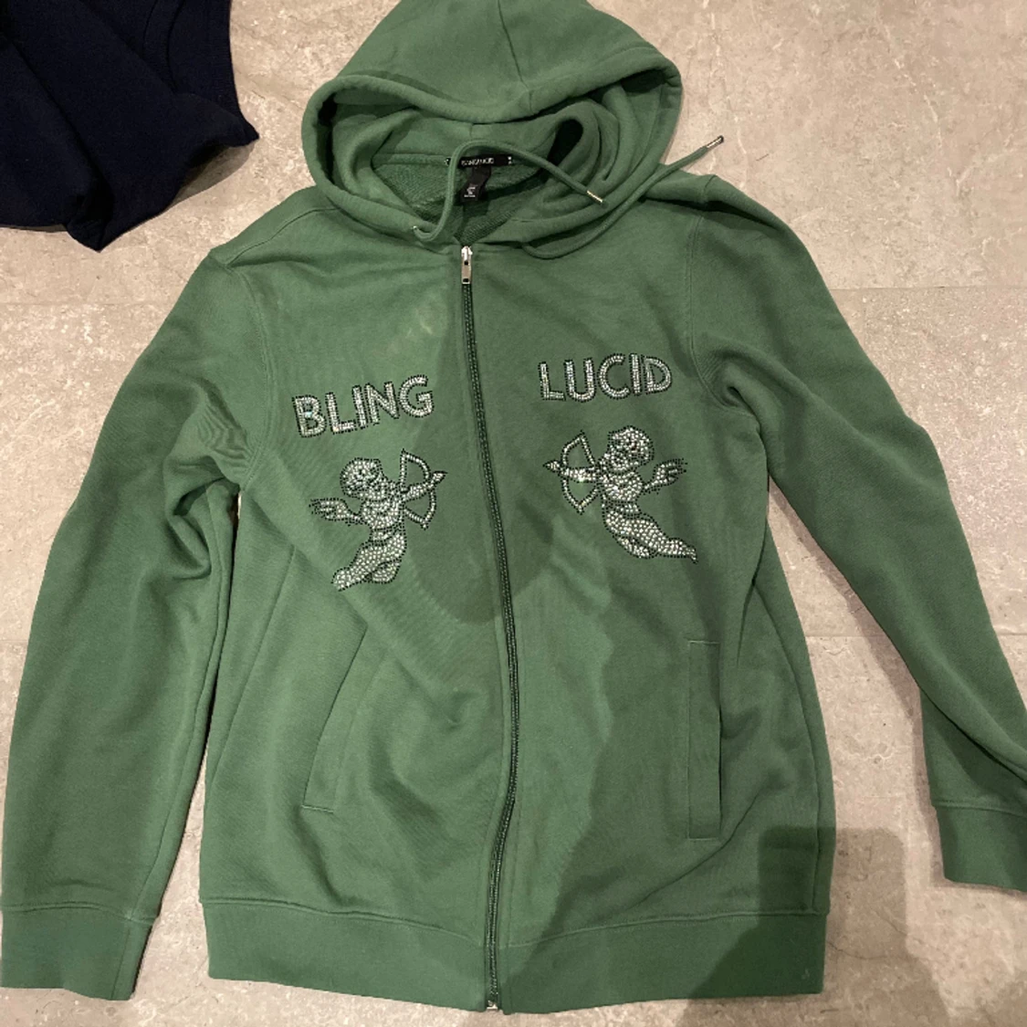 Ny rhine stone hoodie - 90