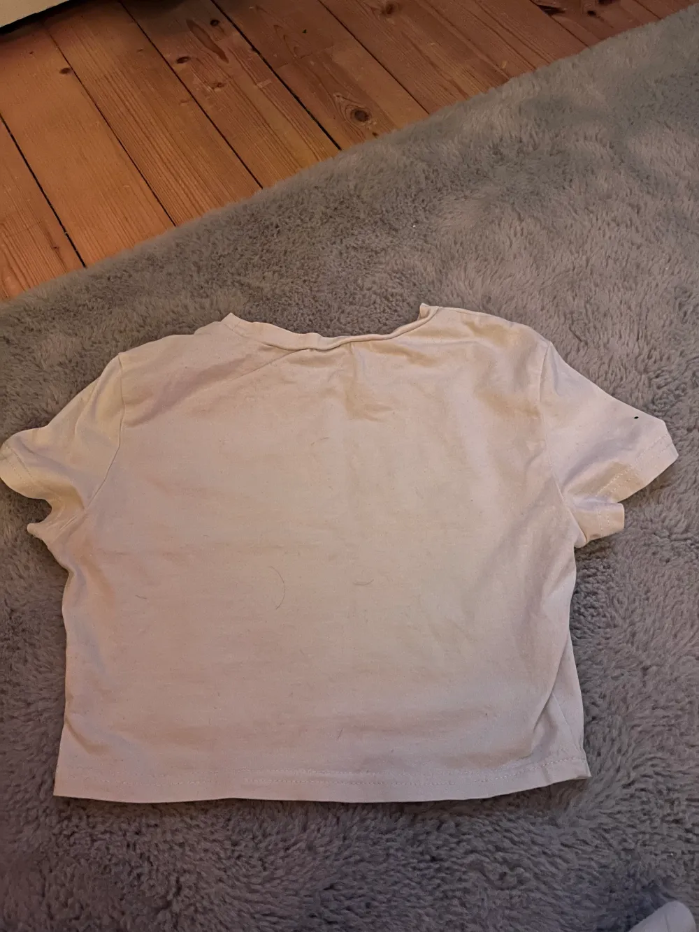 Säljer en shein T-shirt som jag fått från en vän som tyvärr är lite fläckig som jag inte kunnat fått bort!. Toppar.