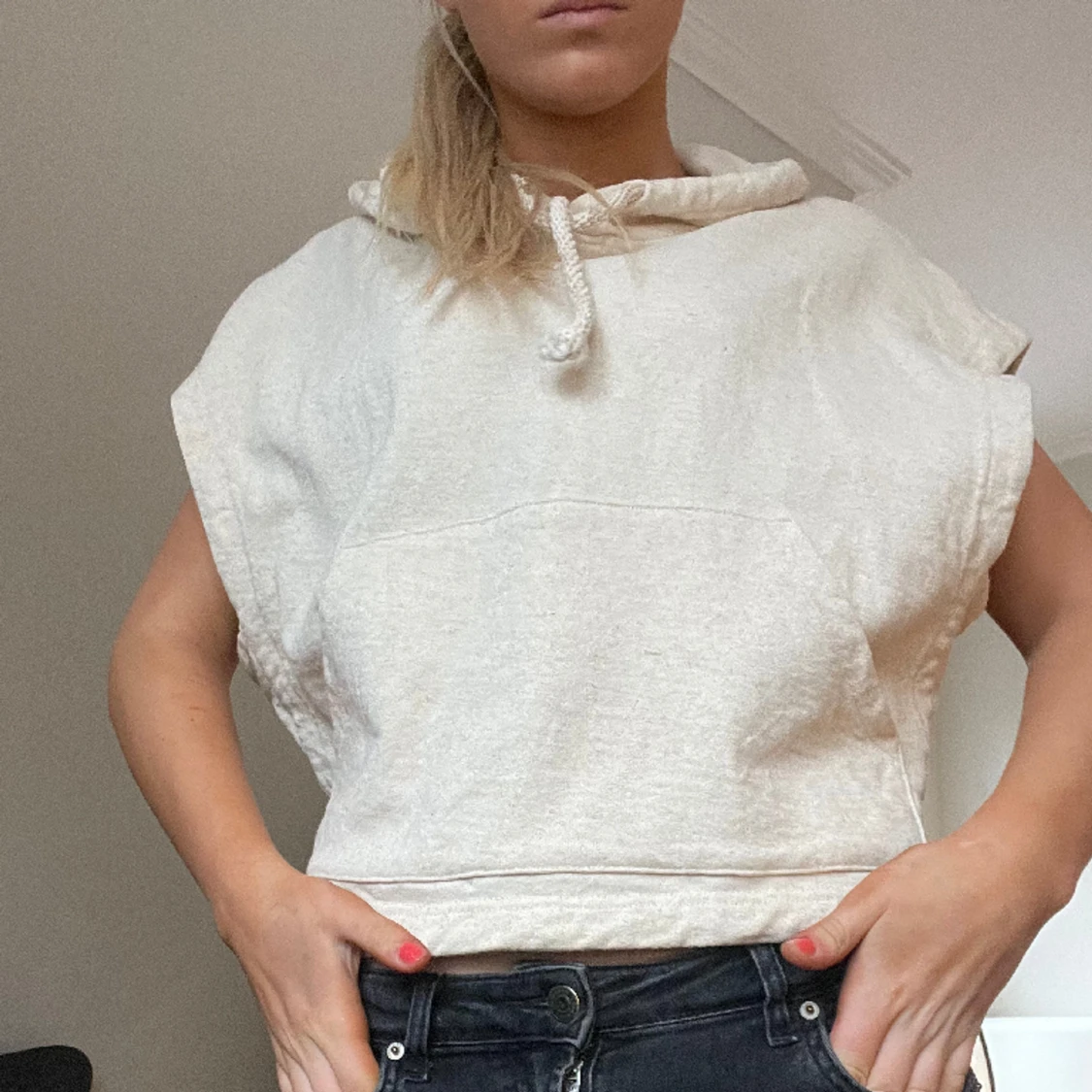 Kort ärmad huddie - 91