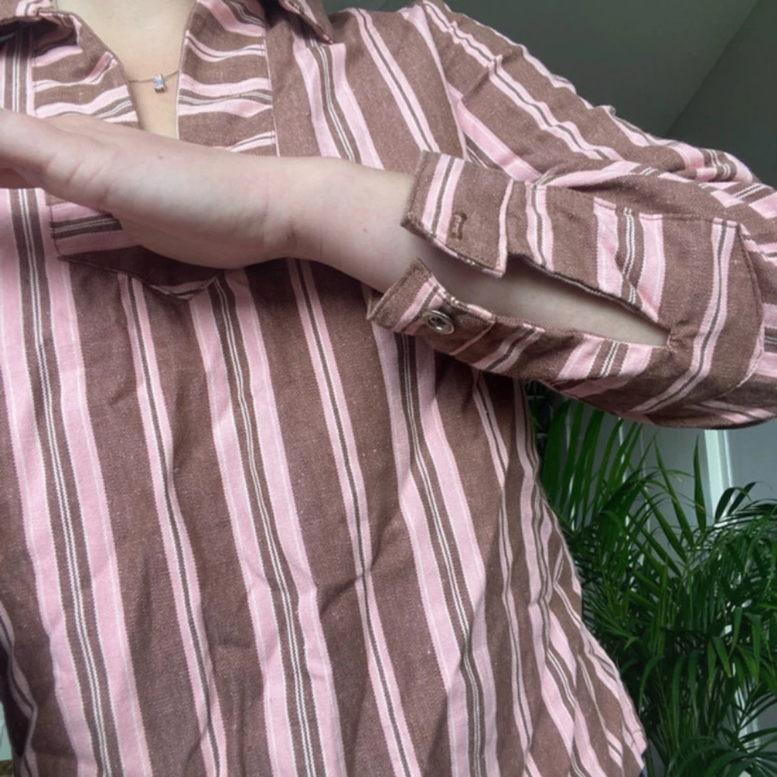 Randig blus/skjorta - 90