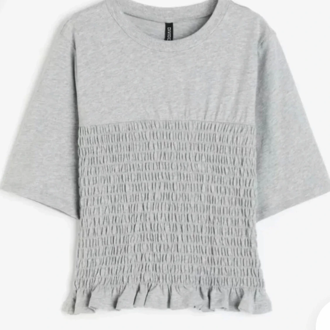 Hm grå smockad tshirt