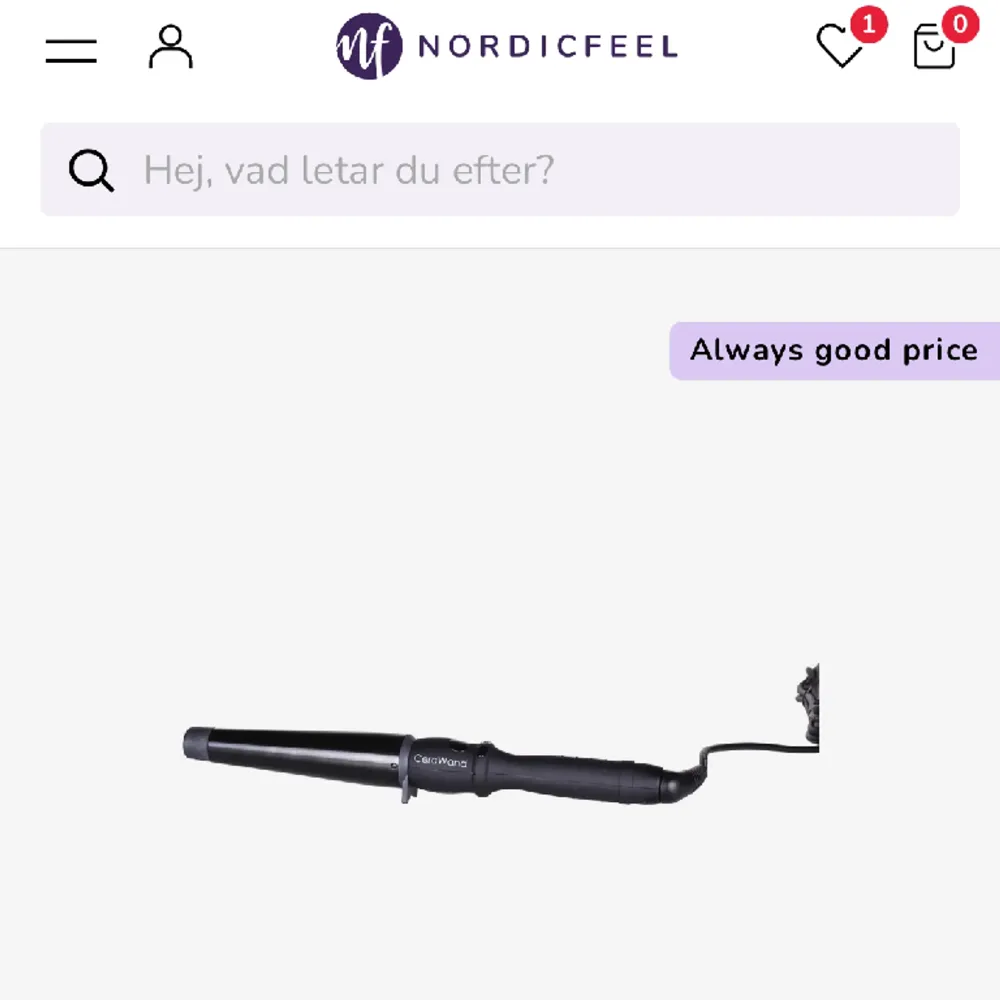 Säljer för att jag behöver en längre tång. Jättebra locktång som ger fina lockar! Se info på webben, Cerawand curling iron. . Accessoarer.