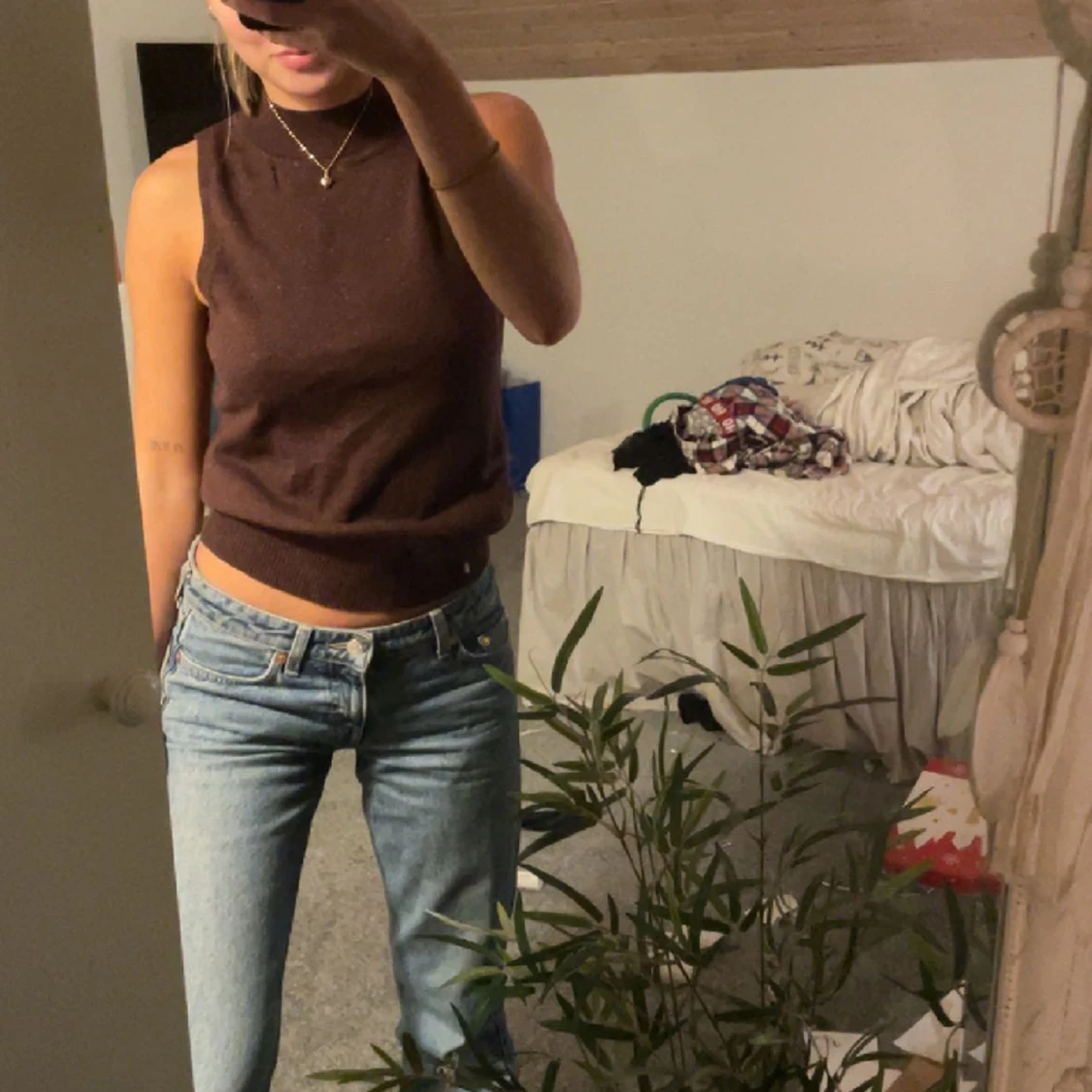 Halterneck topp - 90