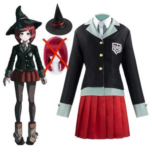 Himiko Yumeno Cosplay - köpt för för cirka 450kr, den är endast använd hemma 1-2 gånger och i bra skick :3 peruk följer ej med men allt annat på bilden💕 dock är hatten ganska dålig kvalitet och plastig :(  skriv privat för mer bilder och info🫶pris kan diskuteras 