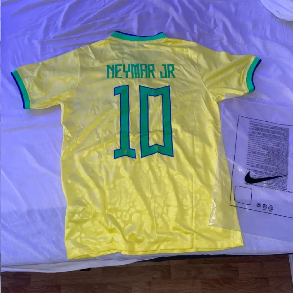 Brasilien neymar 10 tröja från 2022