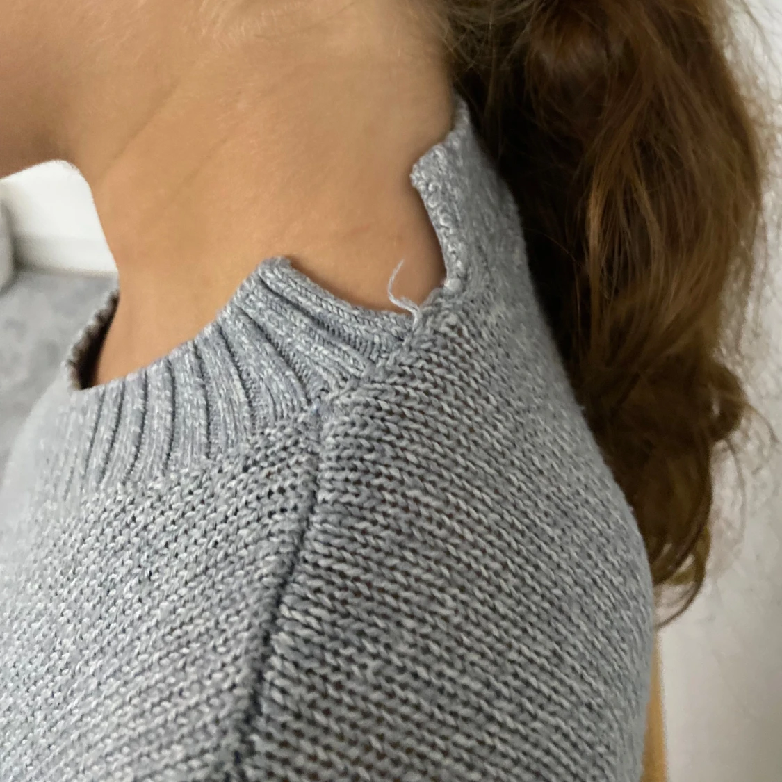 Stickad långärmad tröja  - 91