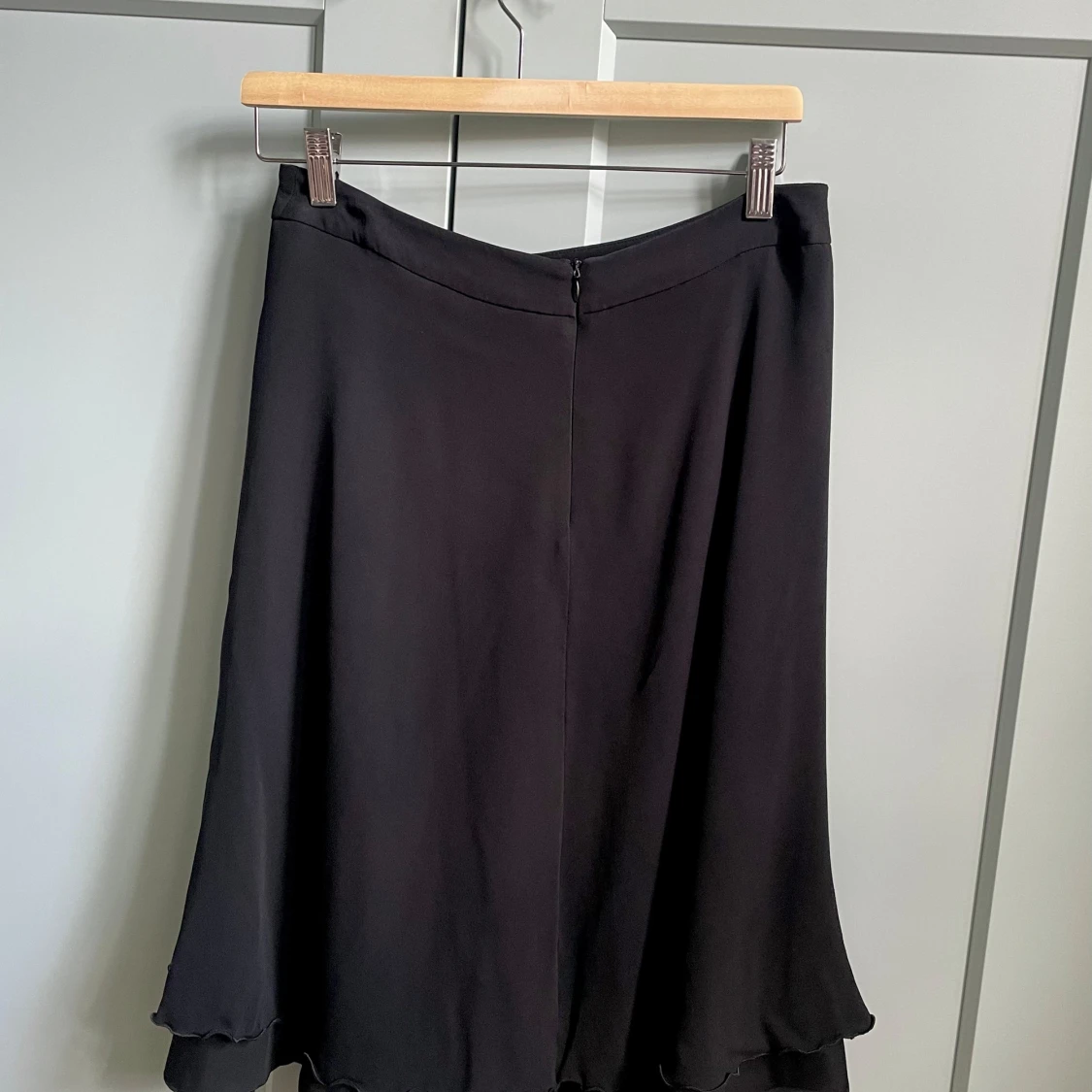 Vintage Armani Ruffle Trim Silk Skirt - 93