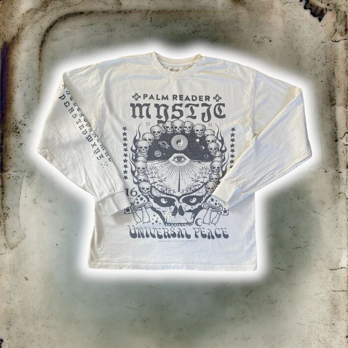 Långärmad tshirt med print - 90