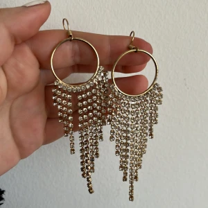 örhängen - festliga örhängen, tyvärr saknas en rad på vänstra örhänget, se bild 2 💕
