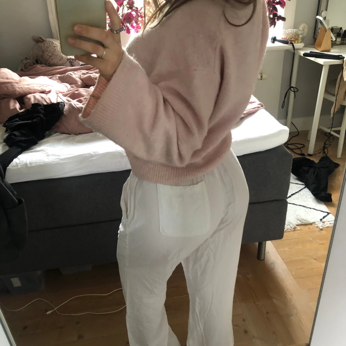 Vita Linnebyxor  - 91