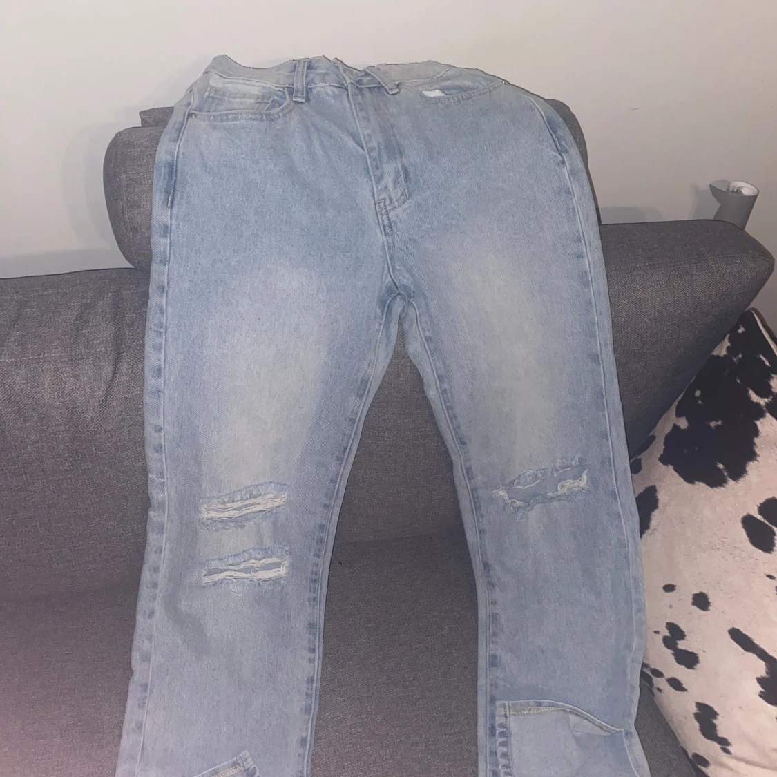 Ljusblåa jeans