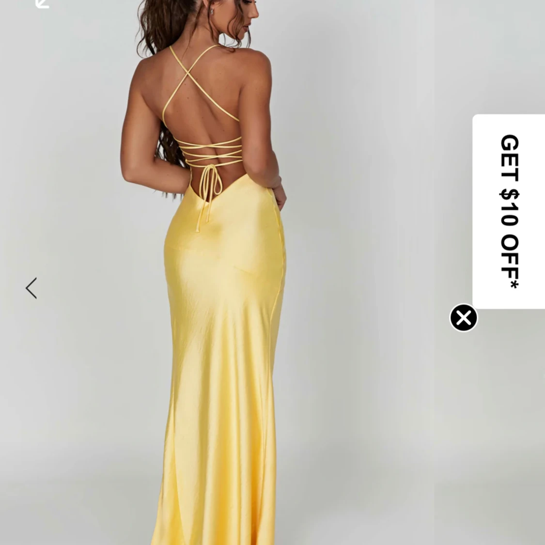 Gul balklänning - 90