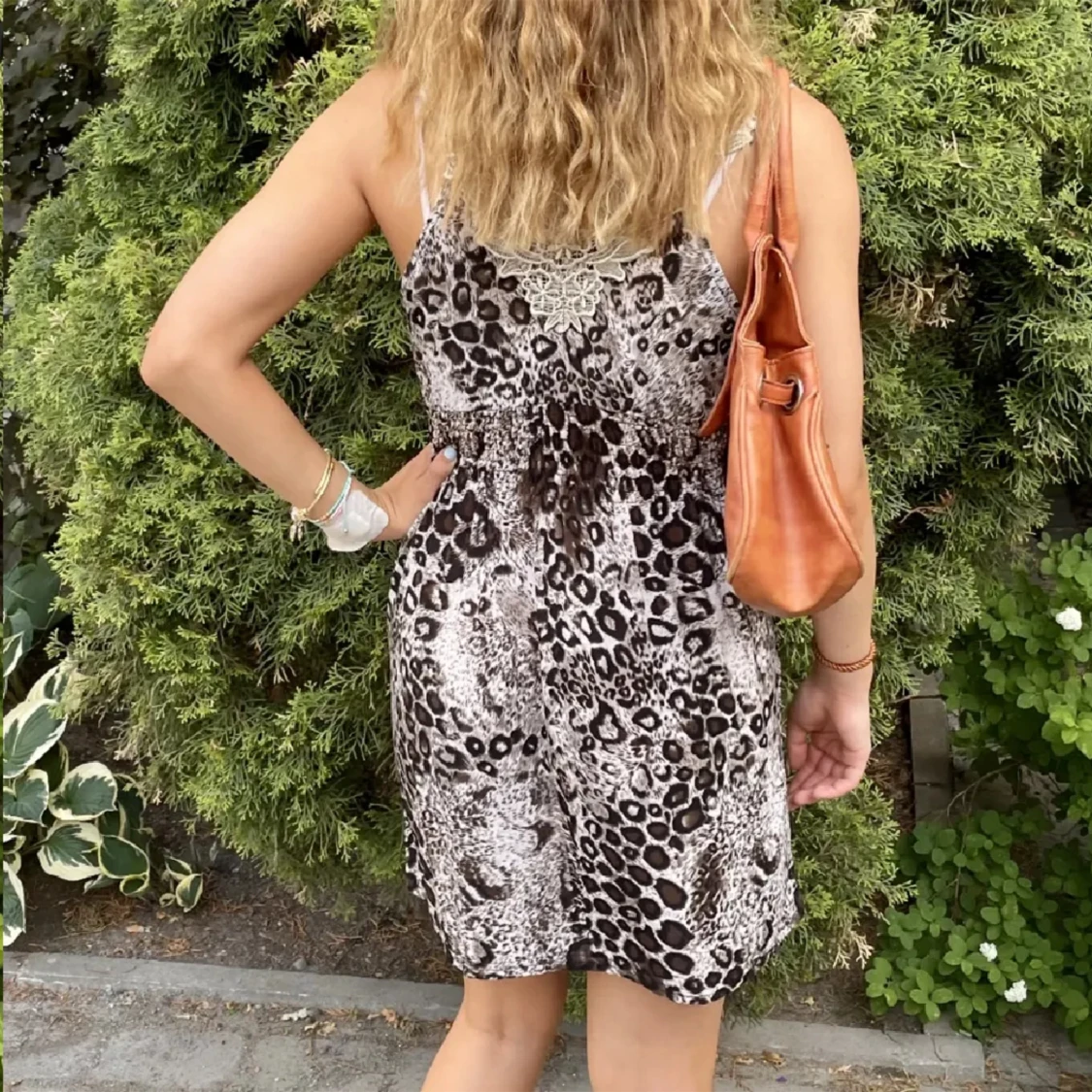 Leopard klänning  - 91