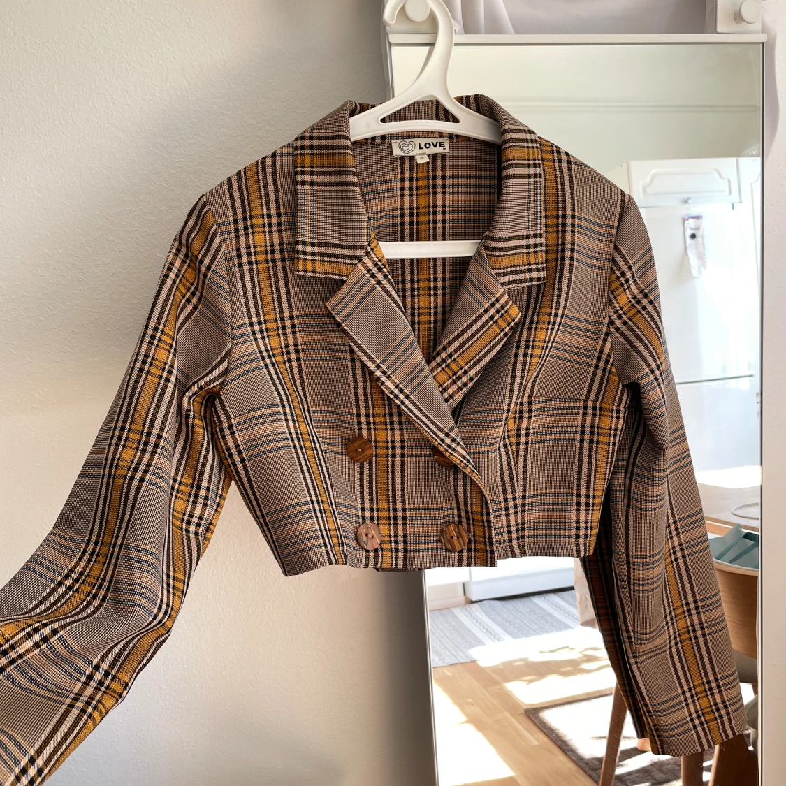 Croppad kavaj topp - 90