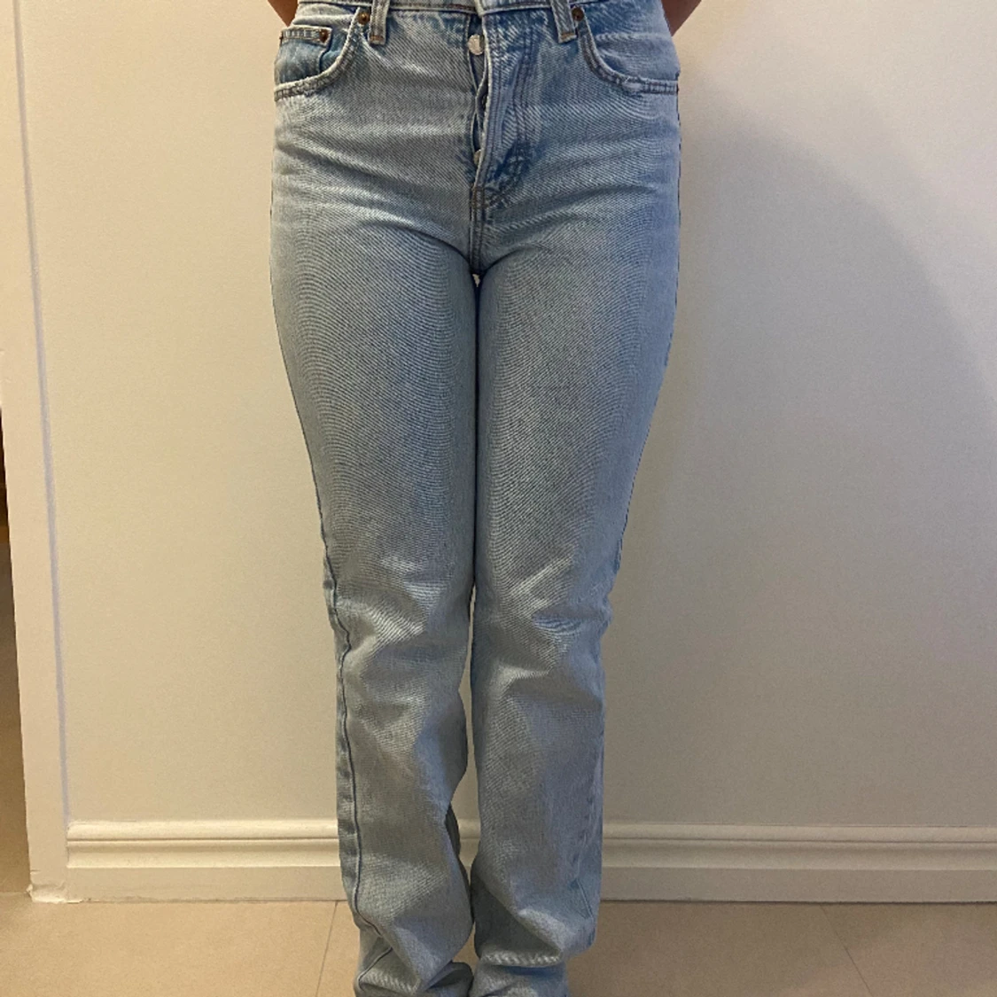 Ljusblåa Jeans - 90