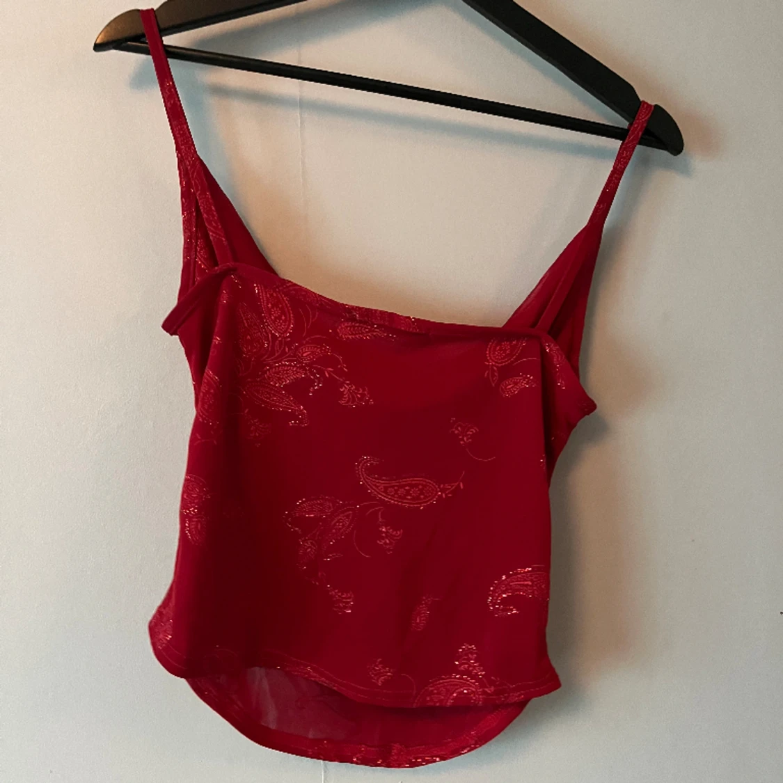Röd fest topp - 90