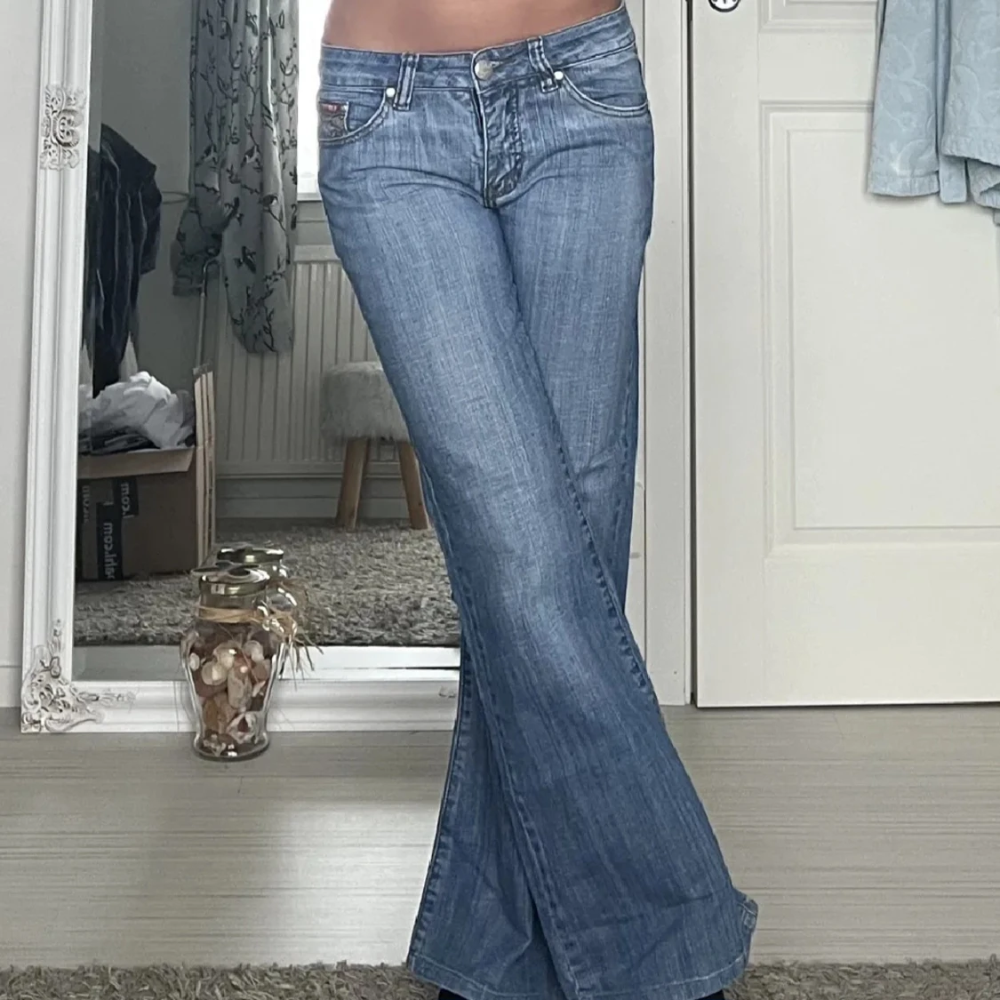 Lågmidjade jeans