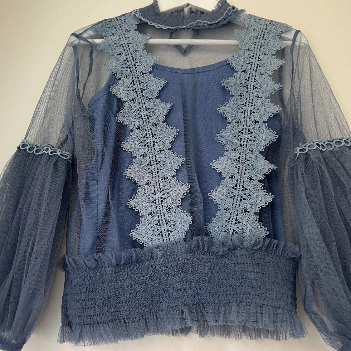 Blå top Valleygirl  - 90