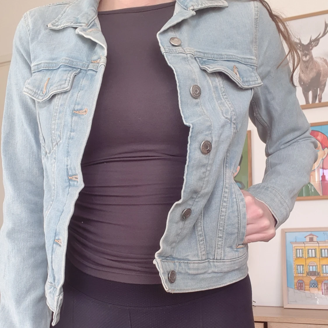 Jeansjacka storlek 34 - 90