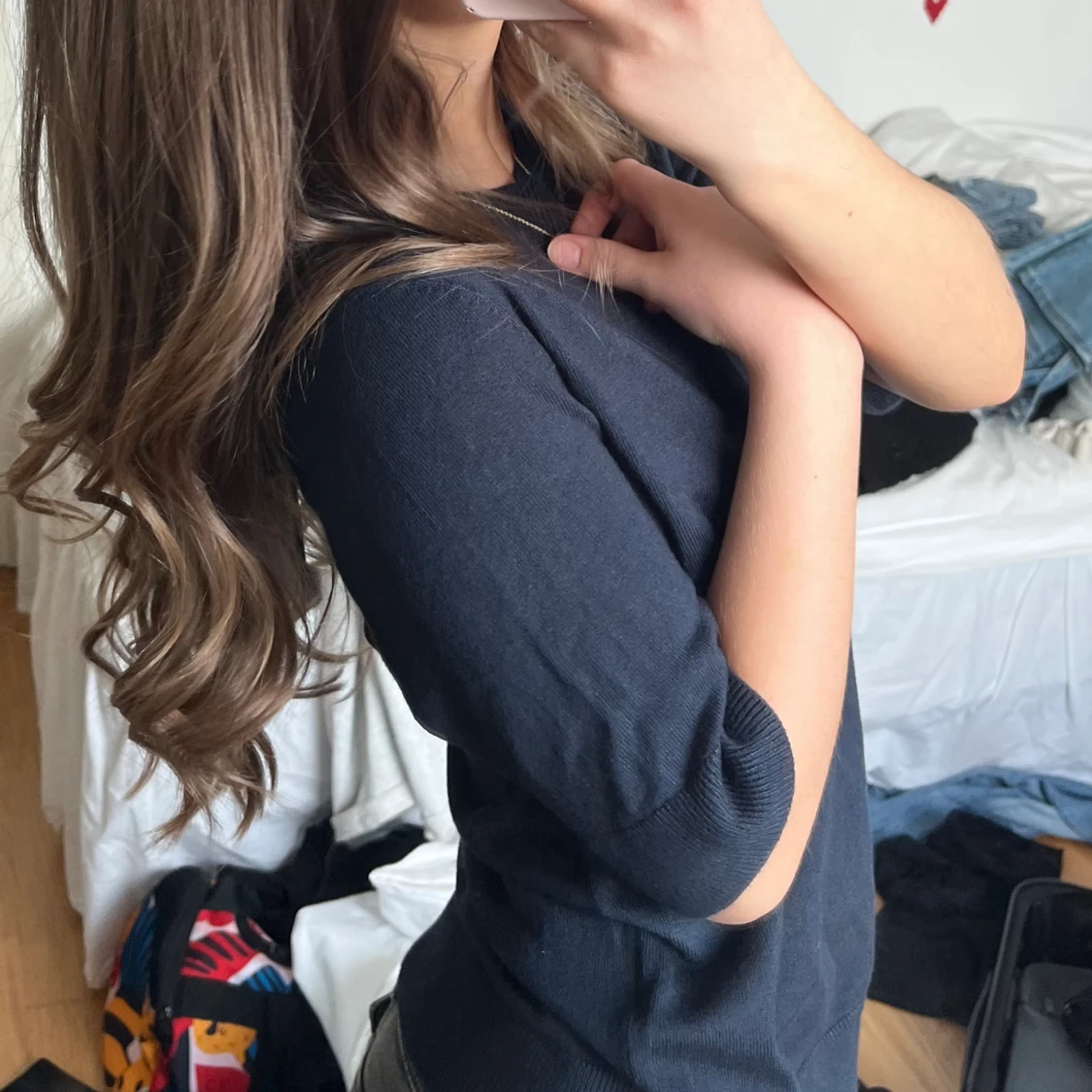 Stickad T-shirt  - 90