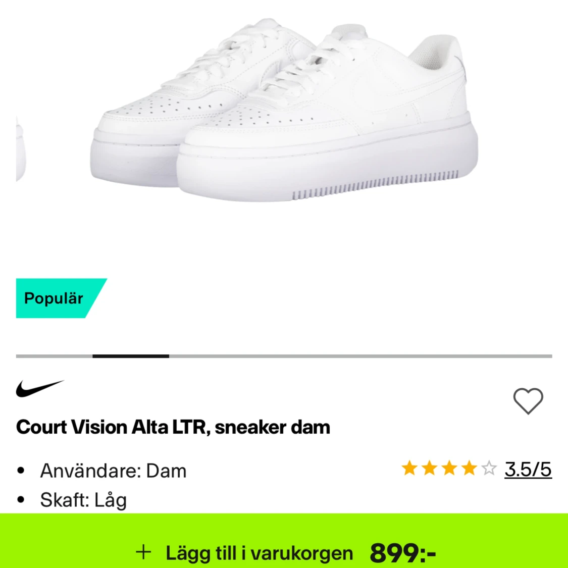 Court Vision Alta LTR sneaker dam - 93