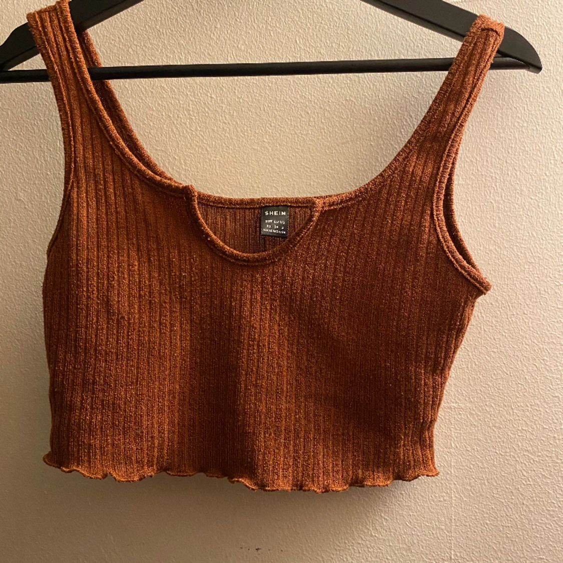 Brun/orange crop top - 90