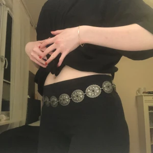 Bälte - Coolt bälte i metall. Justerbar storlek, passar både Lågmidjat o högmidjat