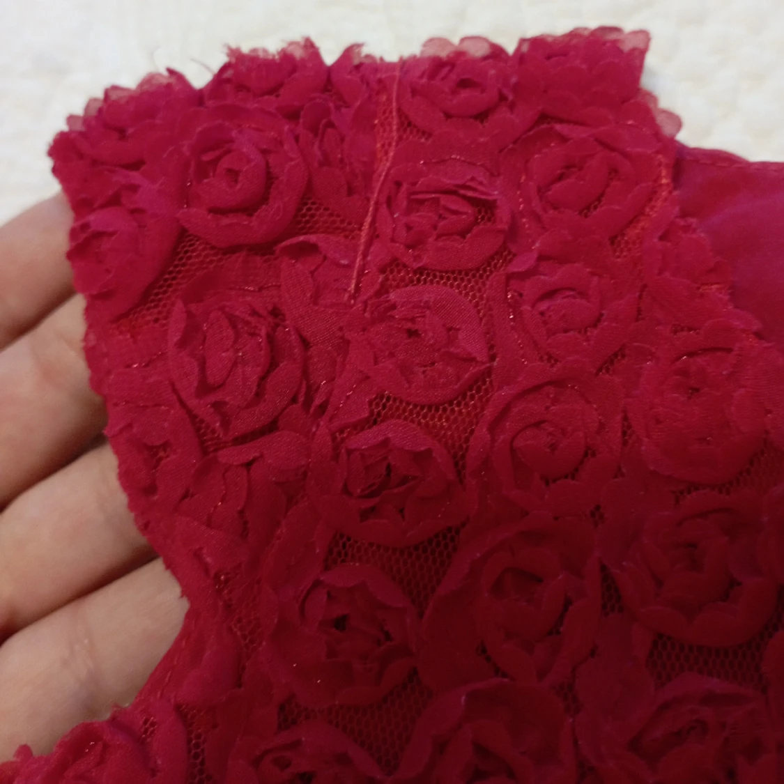 Röd klänning för flicka  - 91