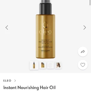 Instans nourishing hair oil - Lätt och lyxig hårolja som ger näring, återfuktar och ger glans till håret utan att tynga ner det. Formulerad med Eleo Golden Elixir, en rik blandning av sex kraftfulla oljor och safflorolja som ger håret näring inifrån och ut. Perfekt för finare hår.