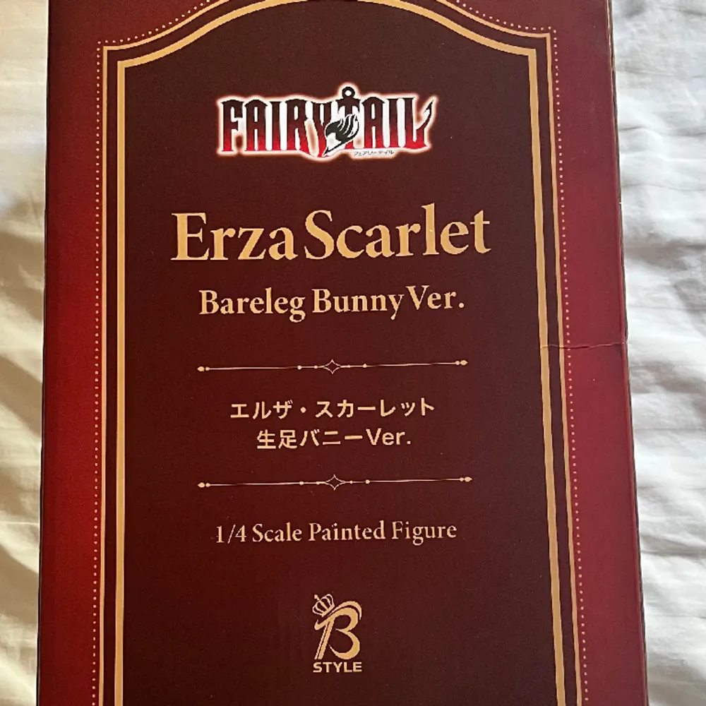 Äkta 1/4 figur Erza Scarlet Bunny bare leg.  Nyskick, kom privat för köpbevis eller fler bilder. 💖. Övrigt.
