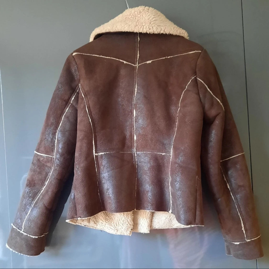 Biker/Shearling jacka - 90