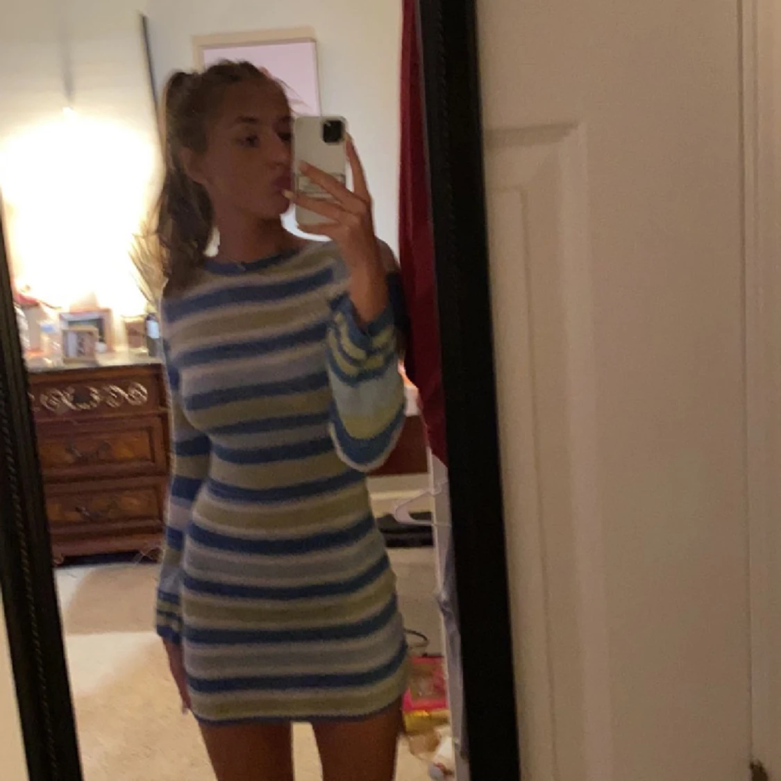 Stickad klänning  - 91