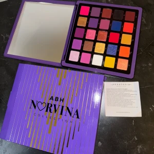 Anastasia ögonskuggor sminkpalett norvina vol 1 - Superfina ögonskuggor från Anastasia Beverly Hills norvina vol 1, collectionen. Riktigt färgstarka och prisvärda ögonskuggor samt sjukt stor spegel till. Älskar dessa paletterna, säljer pga har två st likadana. 25 st ögonskuggor