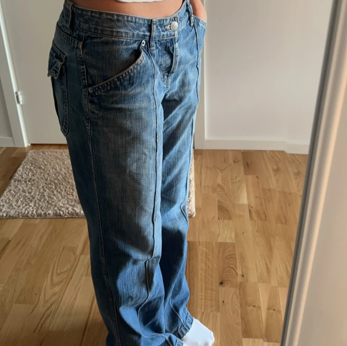 Lågmidjade jeans