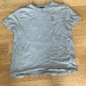 Lyle & scott t-shirt  - Grå lyle& scott t-shirt. Bra skick nästan oanvänd. Stolen 15/16 years old, ungefär som S. Den kommer bli strycka innan den bli ivägskickad. 