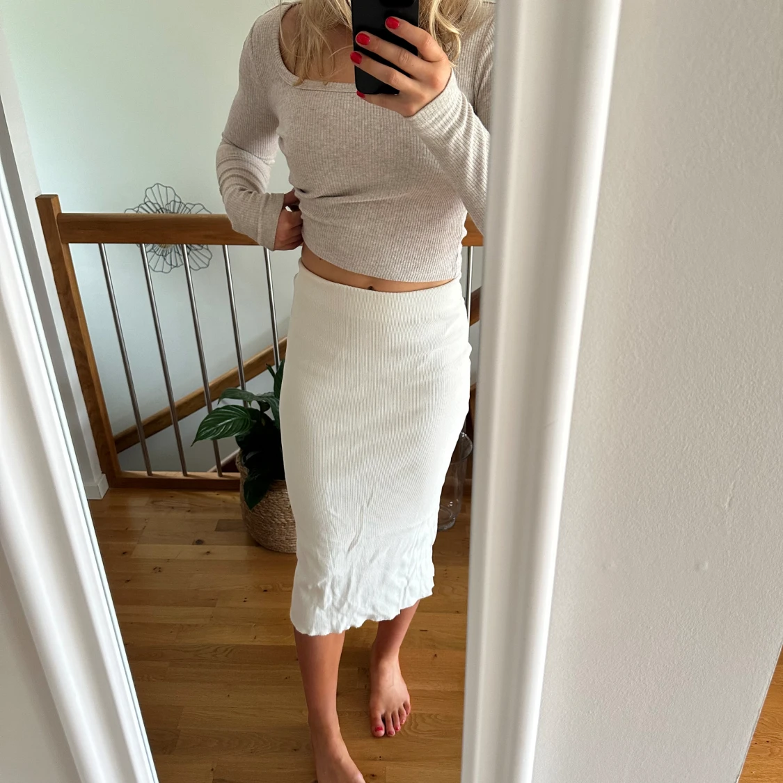 Vit kjol - 90