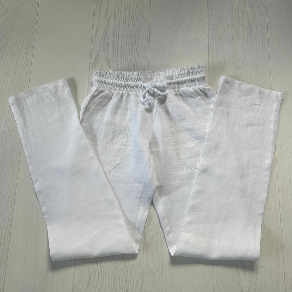Lågmidjade linnebyxor  - 90