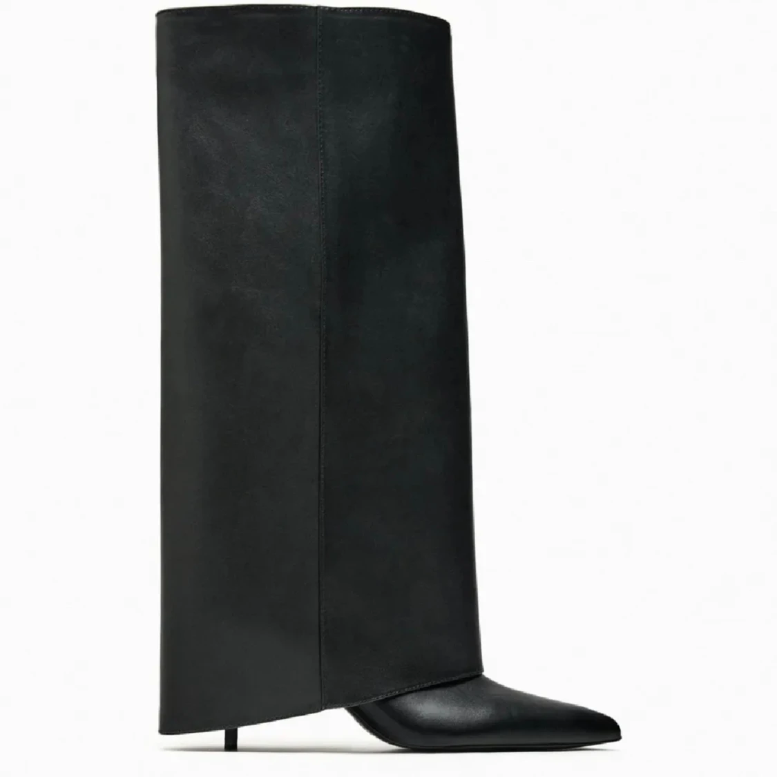 Svarta stövlar med klack  - 90